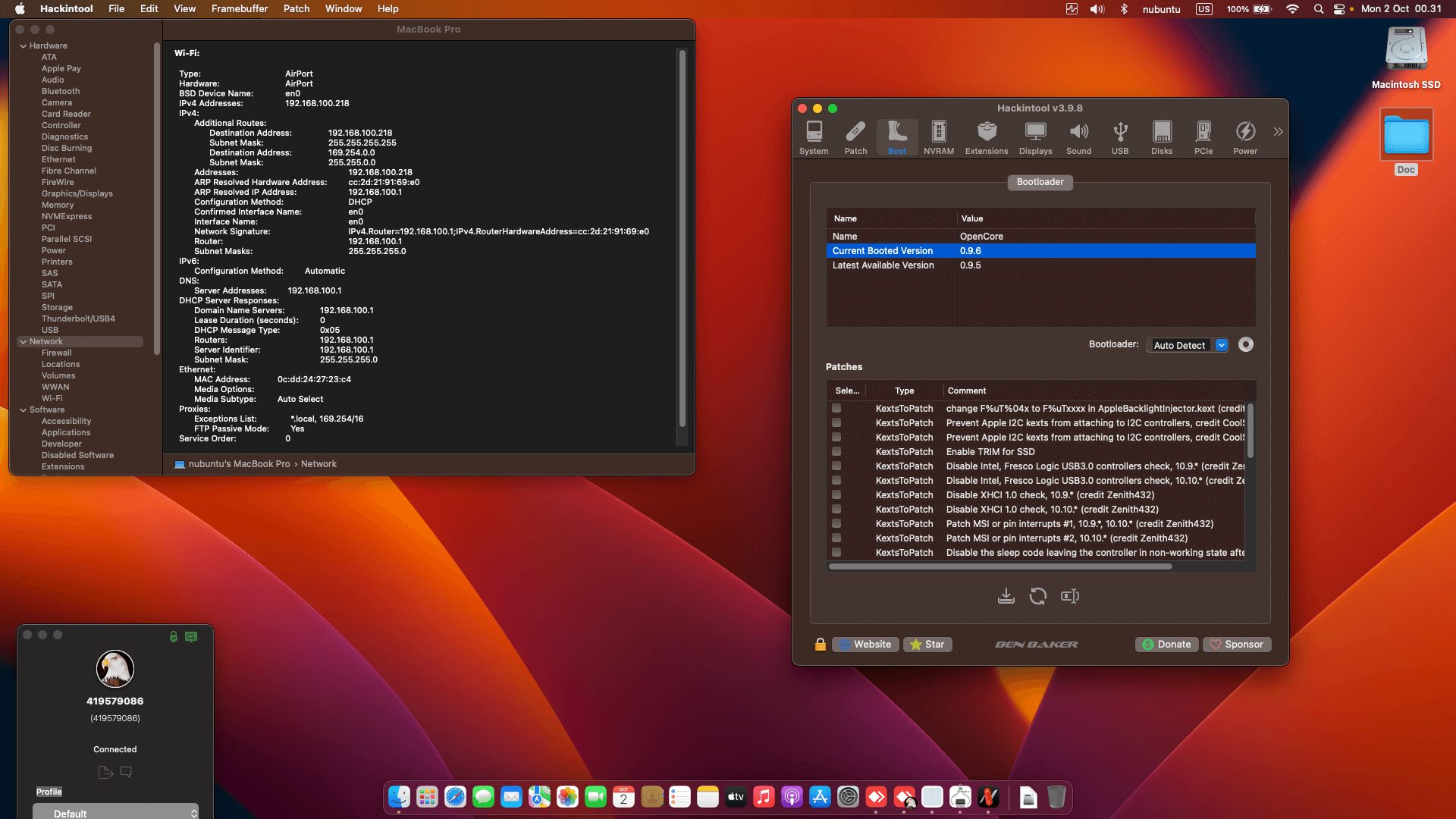 Dell Precision 5530 [CoffeeLake   Intel UHD 630 + I2C]   OpenCore 1